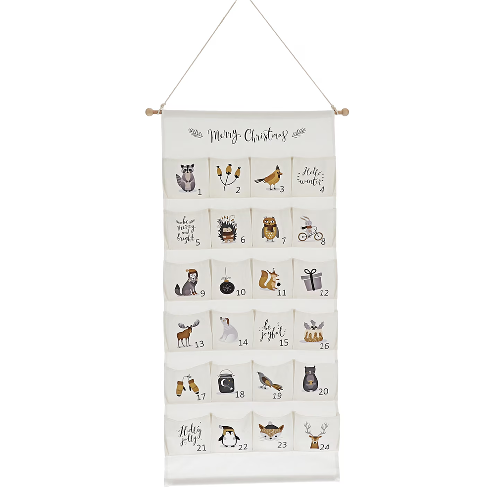 Advent Calendar Gift - White Advent Calendar 2025 Reusable Girls