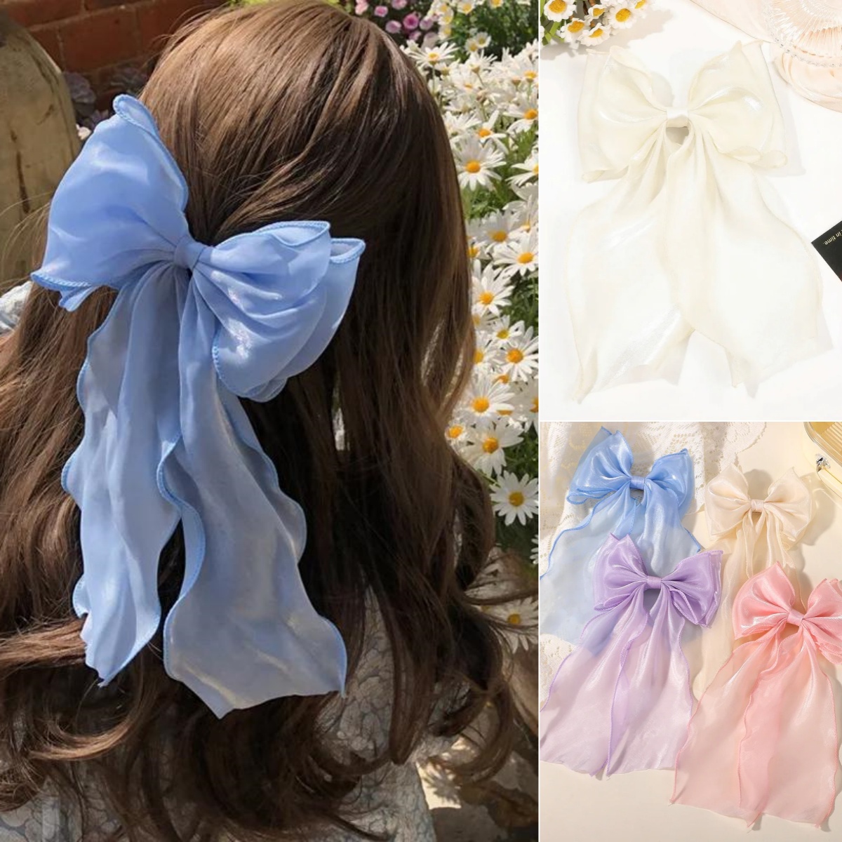 Ribbon Bow Gift - New Women French style Sweet Pink