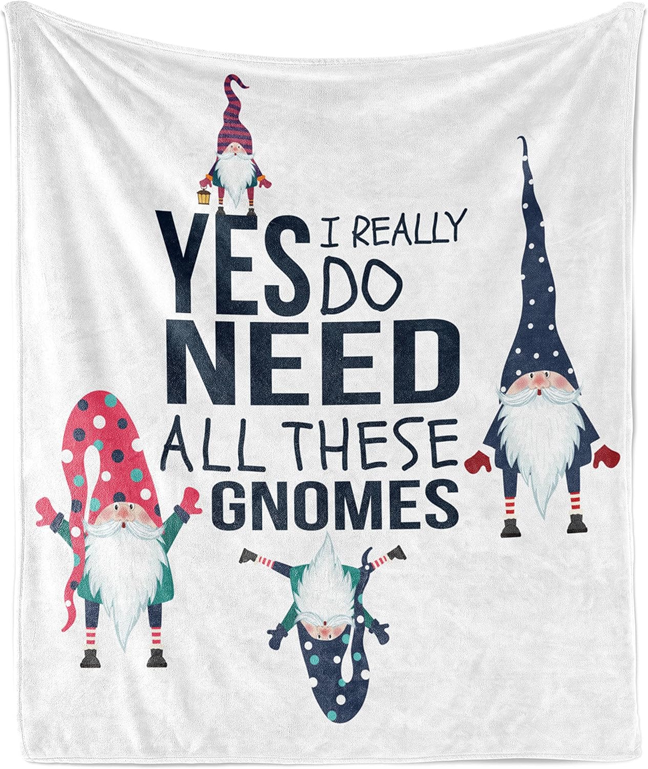 Christmas Throw Blanket - Saying Throw Blanket, Yes I Really
