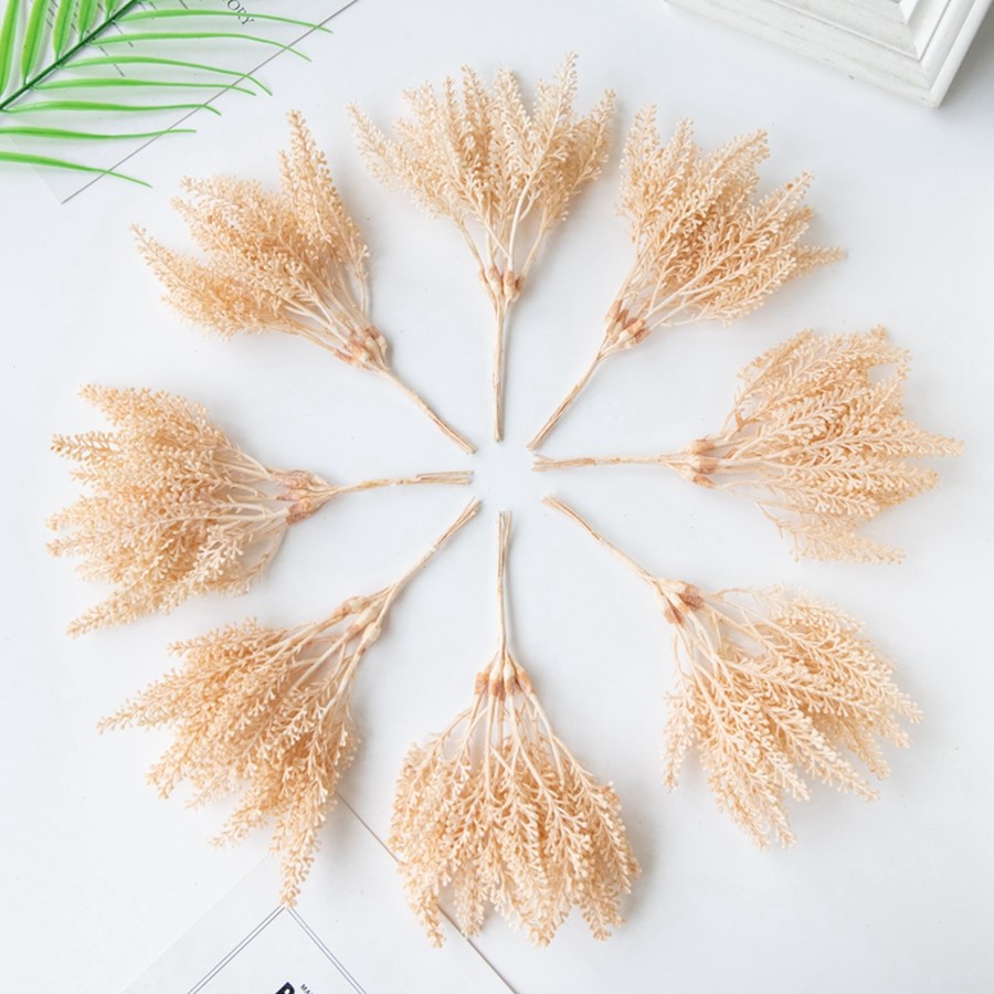 Christmas Tree Artificial - Artificial Plants Golden Fake Wheat Ear