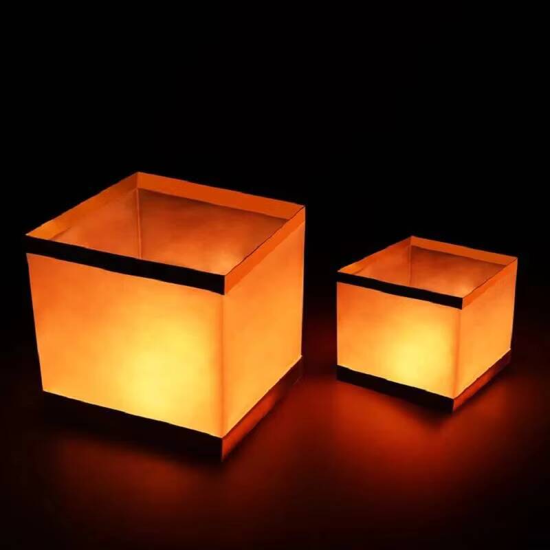 Holiday Candle Set - 20/30/50Pcs/Lot Chinese Gold/Silver Square Paper Wishing