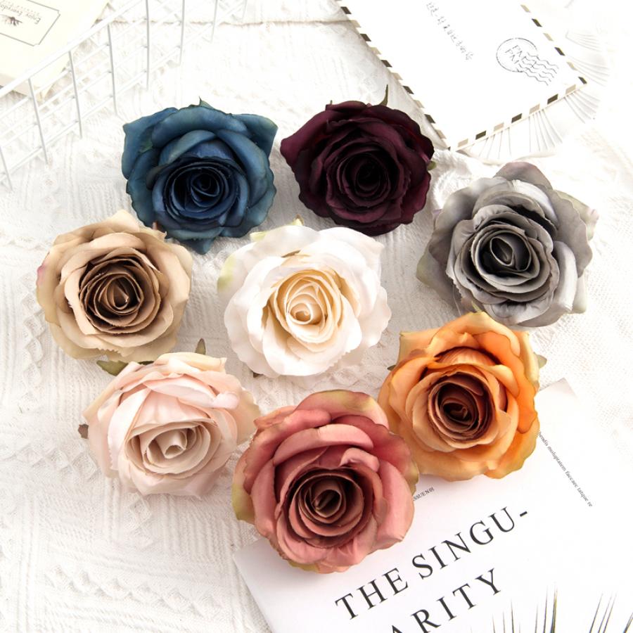Christmas Wreath Fake - 5/10PCS Artificial Flowers Wholesale Silk Fake