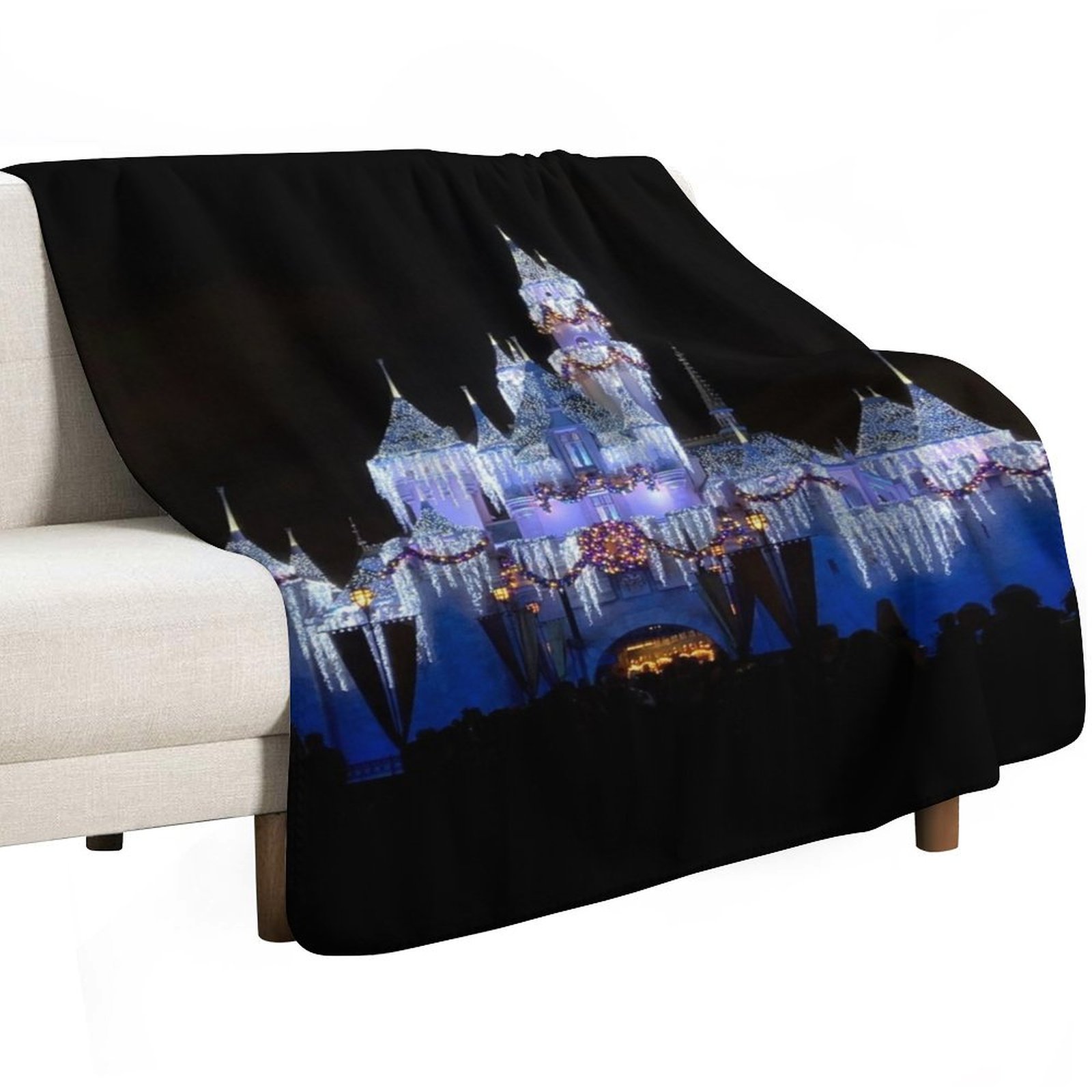 Christmas Castle - Photograph  - Christmas Throw Blanket ulasan dan harga