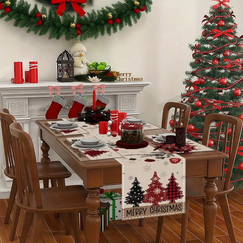American Country Christmas Tab - Christmas Table Runner ulasan dan harga
