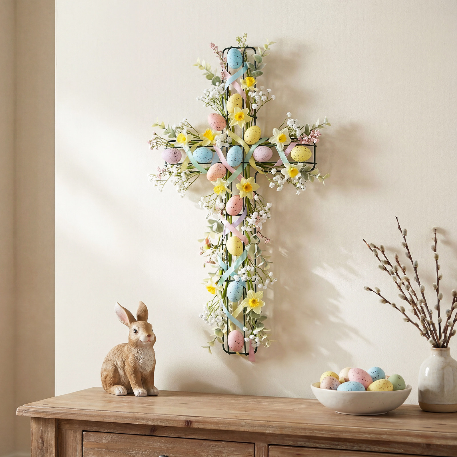 2Pcs Premium Iron Wreath Rack  - Tinsel Garland Decoration ulasan dan harga