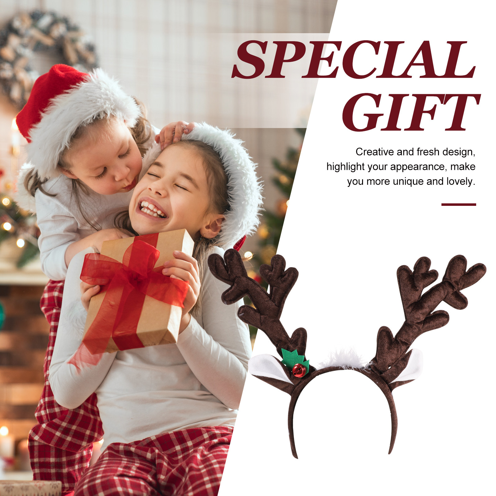 Reindeer Antlers Headband Chri - Reindeer Antlers Headband ulasan dan harga