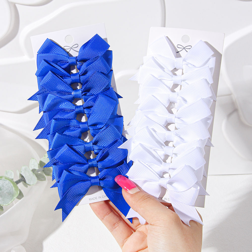 2/4/6PCS Blue White Ribbon Bow - Ribbon Bow Gift ulasan dan harga