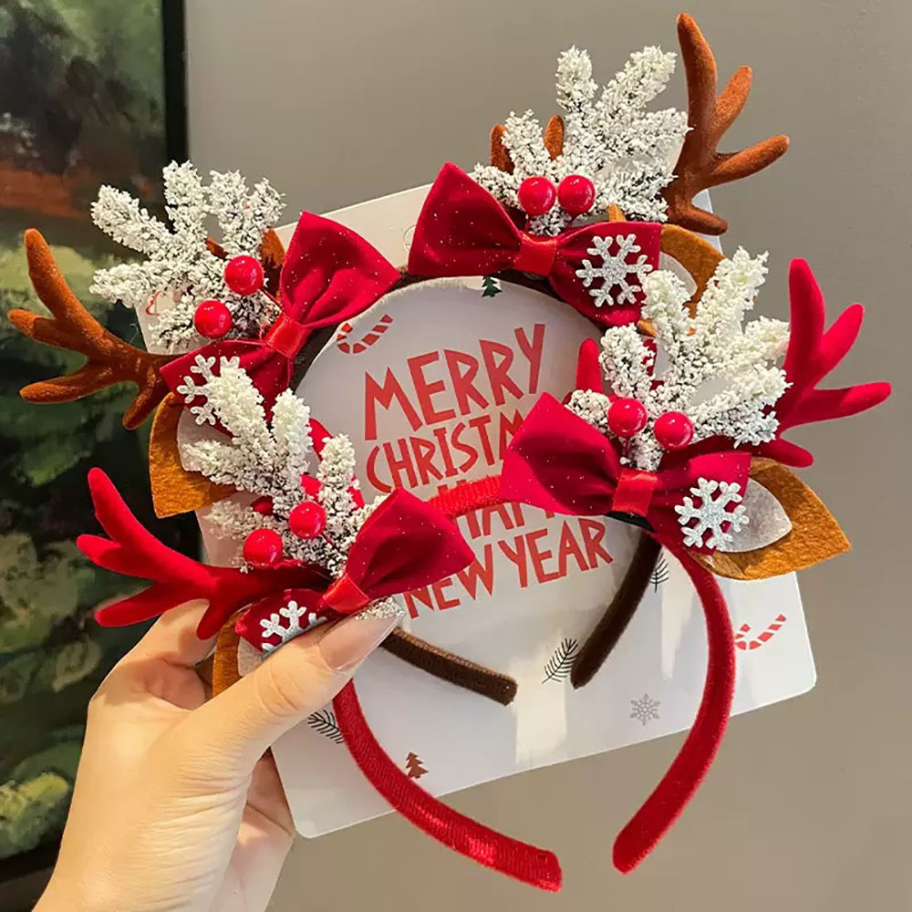 Cute Hair Accessories Environm - Reindeer Antlers Headband ulasan dan harga