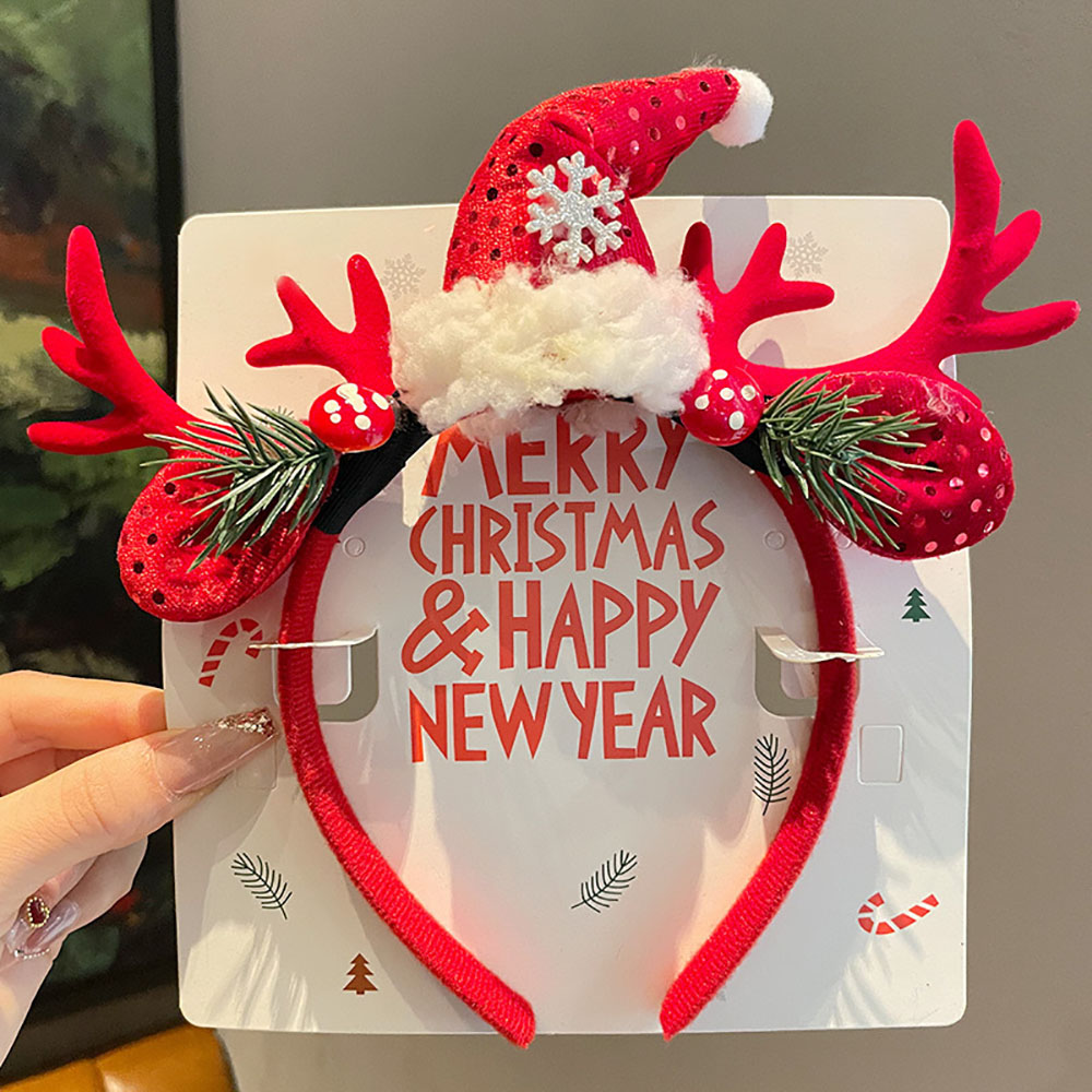 Cute Hair Accessories Environm - Reindeer Antlers Headband ulasan dan harga