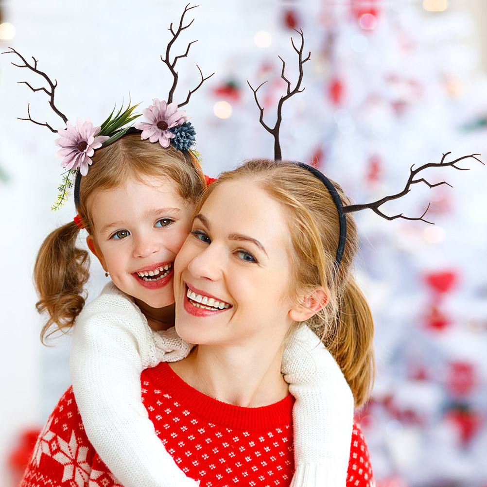 16Pcs Christmas Antler Headban - Reindeer Antlers Headband ulasan dan harga