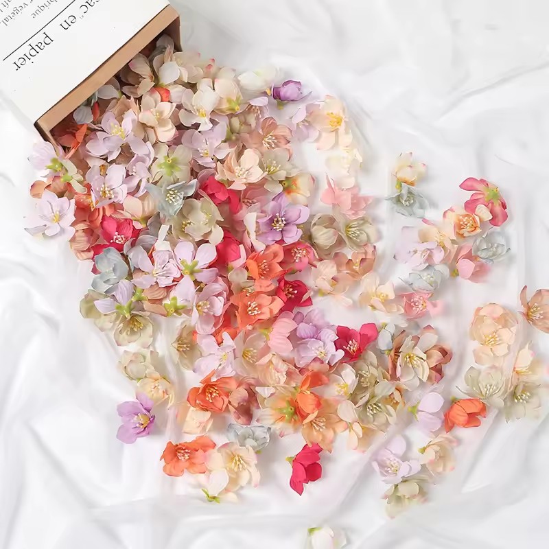 50Pcs 5cm Artificial Rose Flow - Christmas Wreath Fake ulasan dan harga