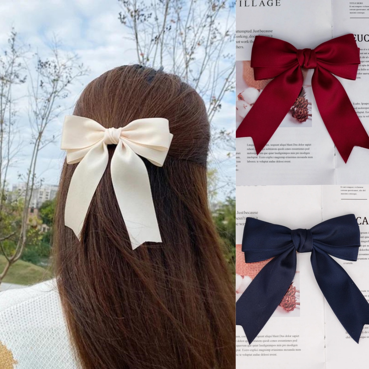 Elegant solid color black red  - Ribbon Bow Gift ulasan dan harga