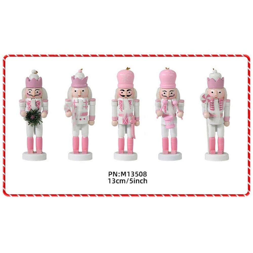 5PCS Macarone Powder Christmas - Nutcracker Figurine ulasan dan harga