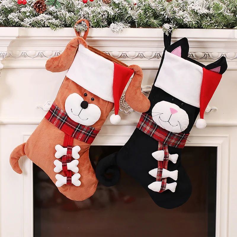 3D Animal Christmas Stockings  - Christmas Stocking Hanging ulasan dan harga