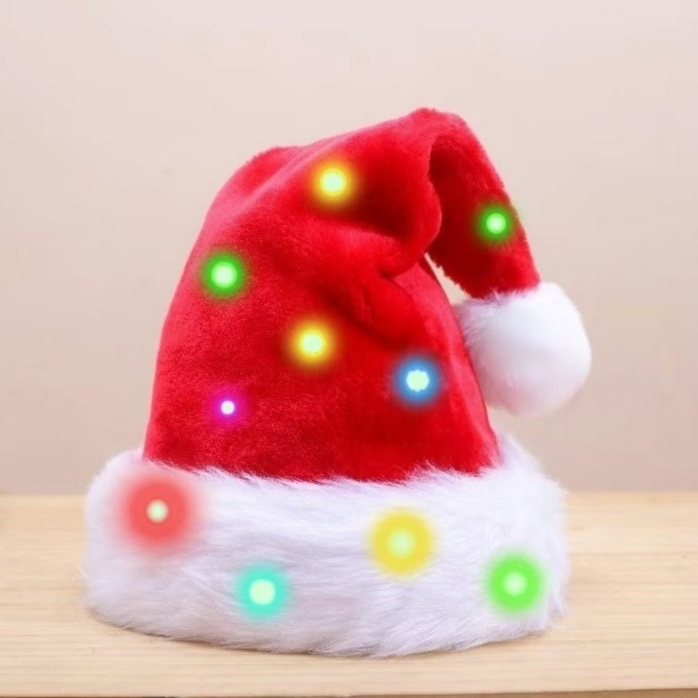 Lumination Christmas Santa Hat - Santa Hat Plush ulasan dan harga