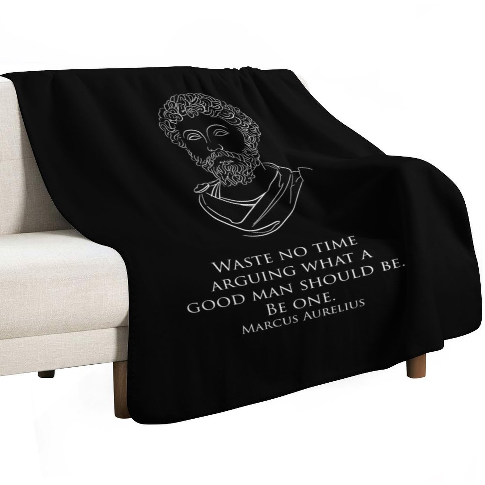Marcus Aurelius - Waste no tim - Christmas Throw Blanket ulasan dan harga