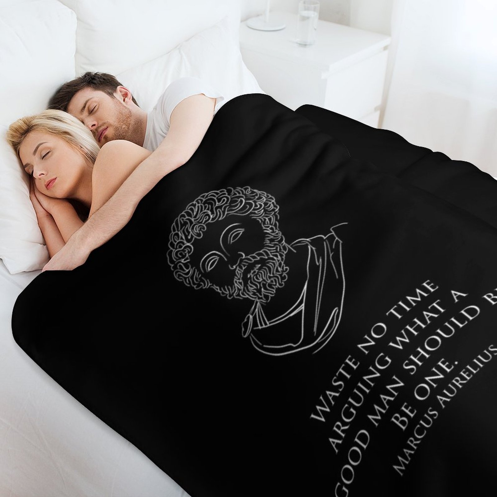 Marcus Aurelius - Waste no tim - Christmas Throw Blanket ulasan dan harga