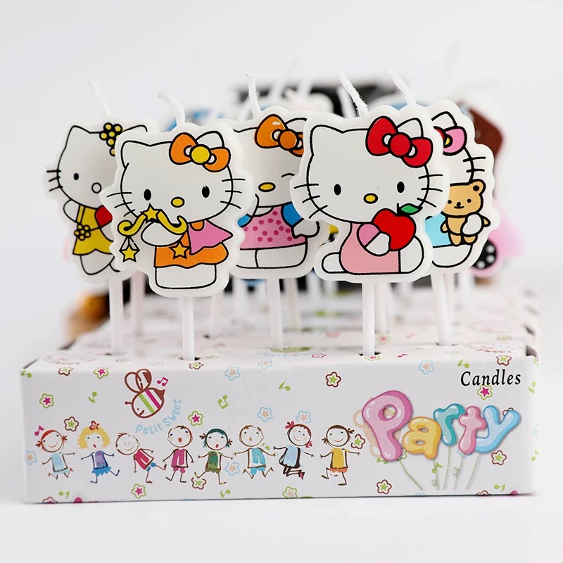 5pcs/Set Kawaii HelloKitty Han - Holiday Candle Set ulasan dan harga
