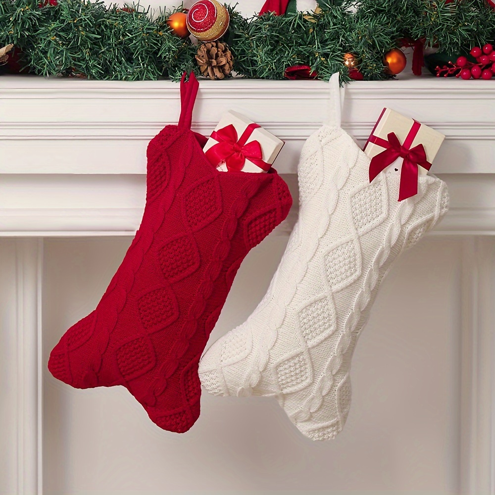 Dog Christmas Stocking, Knit C - Christmas Stocking Hanging ulasan dan harga