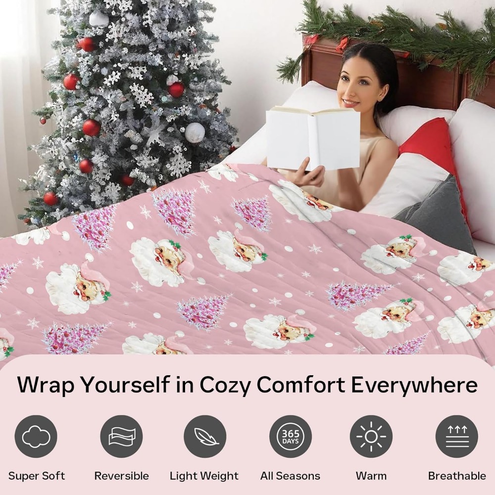 Soft Plush Christmas Blanket,C - Christmas Throw Blanket ulasan dan harga