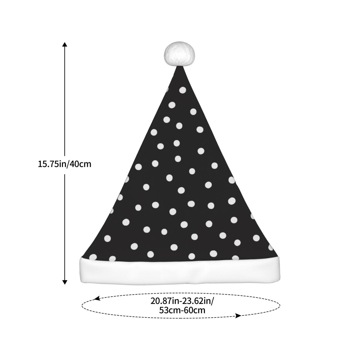 White Dot Plush Kawaii Christm - Santa Hat Plush ulasan dan harga