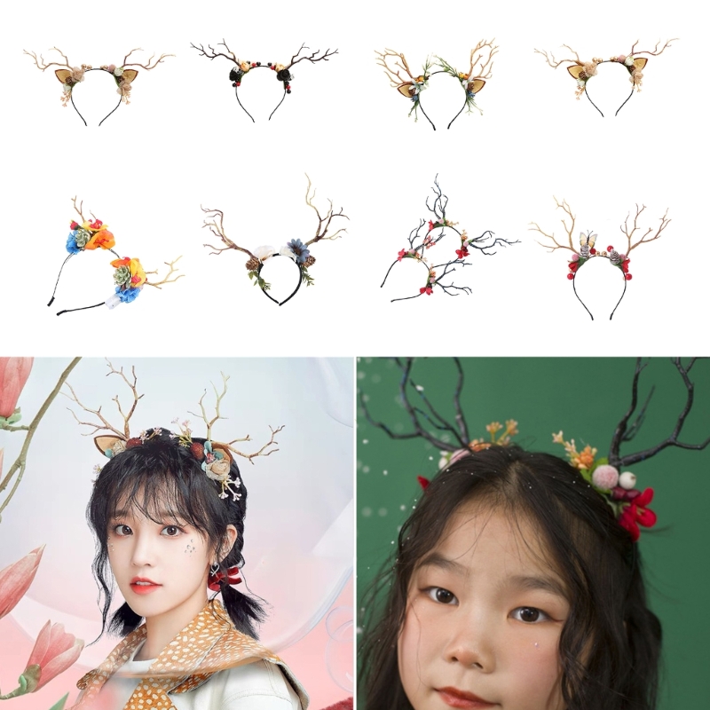 Branch Reindeer Antler Hair Ho - Reindeer Antlers Headband ulasan dan harga