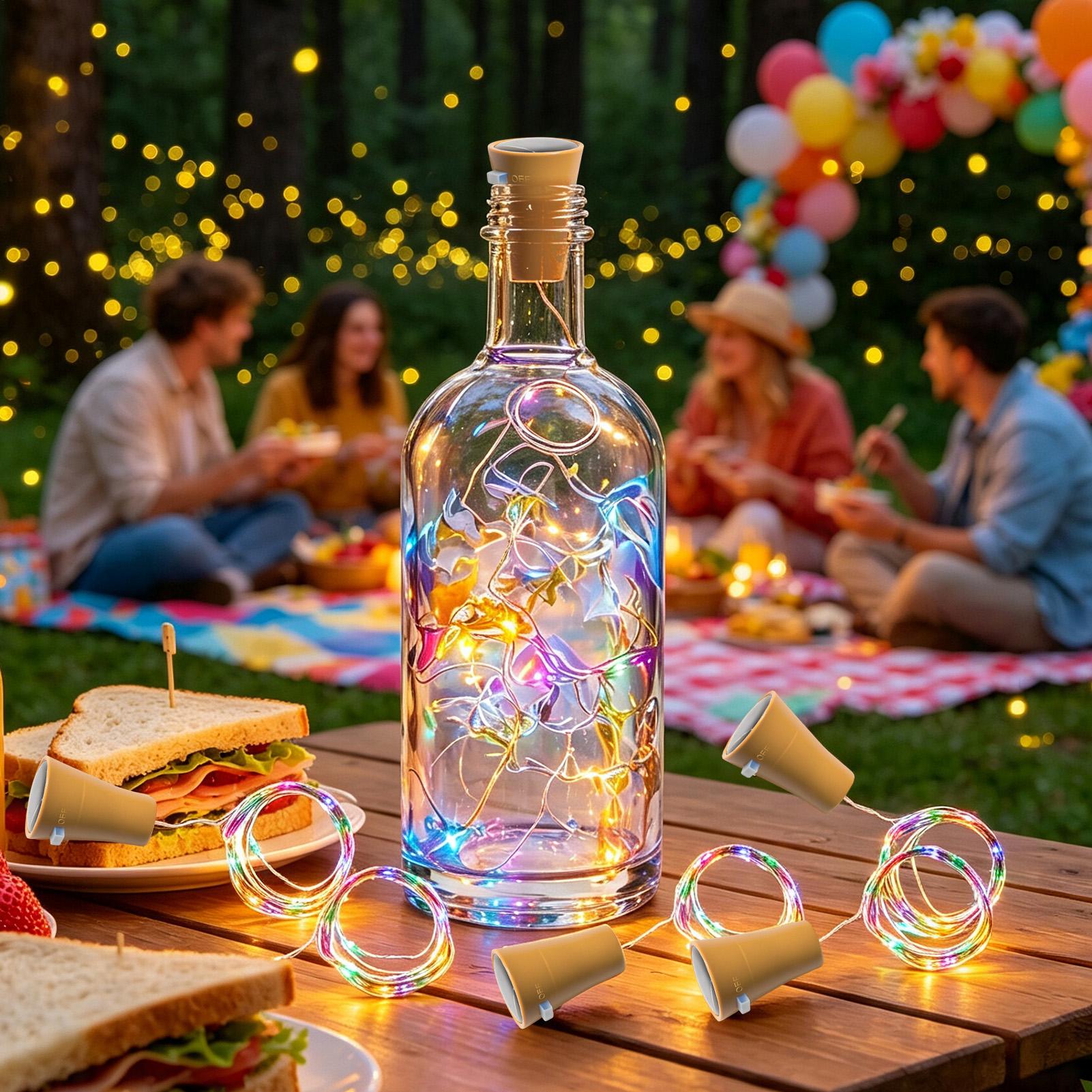 Solar Wine Bottle Lights LED W - Led Fairy String Lights ulasan dan harga