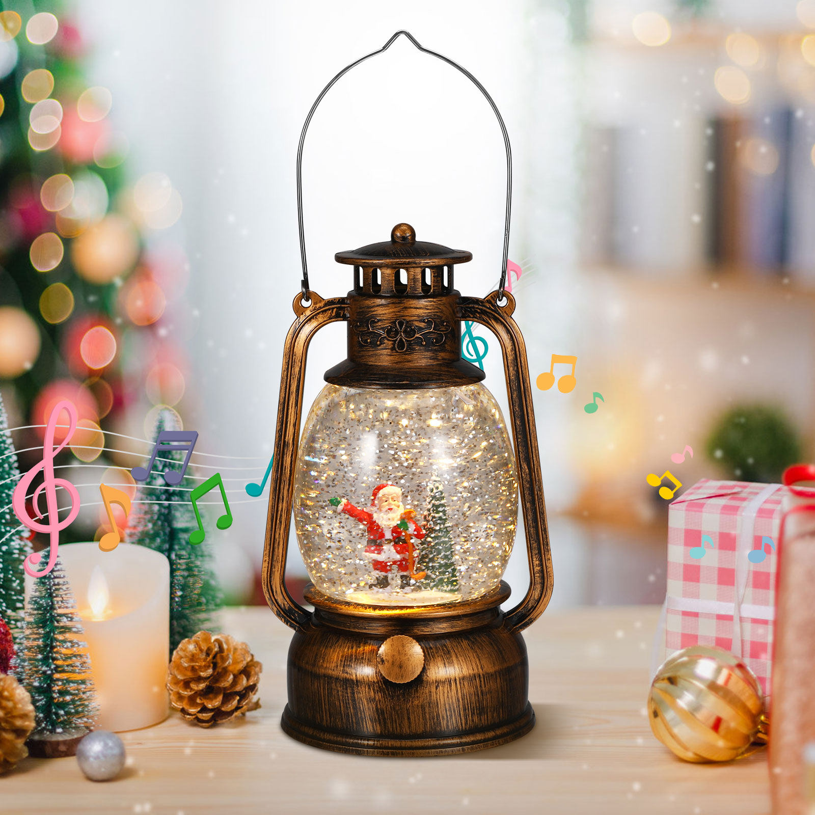 Lighted Musical Snow Globe Lan - Snow Globe Musical ulasan dan harga