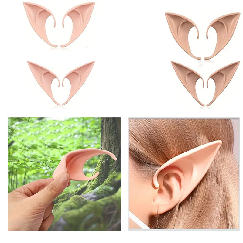 Exquisite Latex Elf Ears for M - Elf Costume Christmas ulasan dan harga