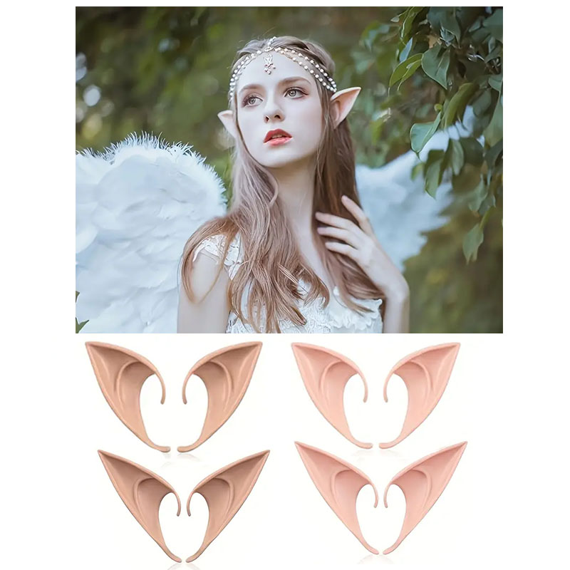 Exquisite Latex Elf Ears for M - Elf Costume Christmas ulasan dan harga