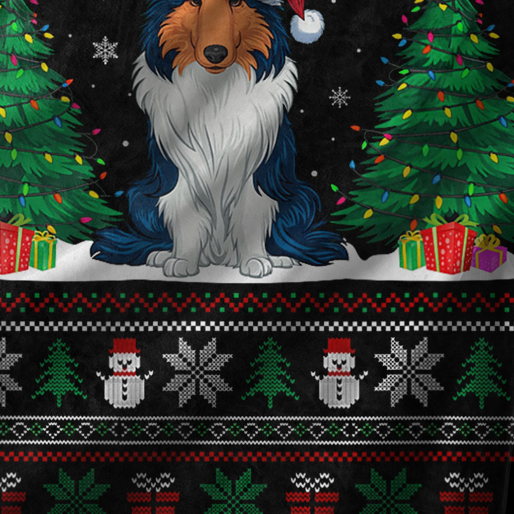 Dog Lover Christmas Fleece Bla - Santa Hat Plush ulasan dan harga