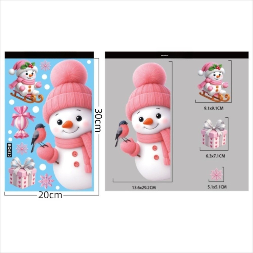 Removable PVC Window Stickers  - Snowflake Window Decal ulasan dan harga