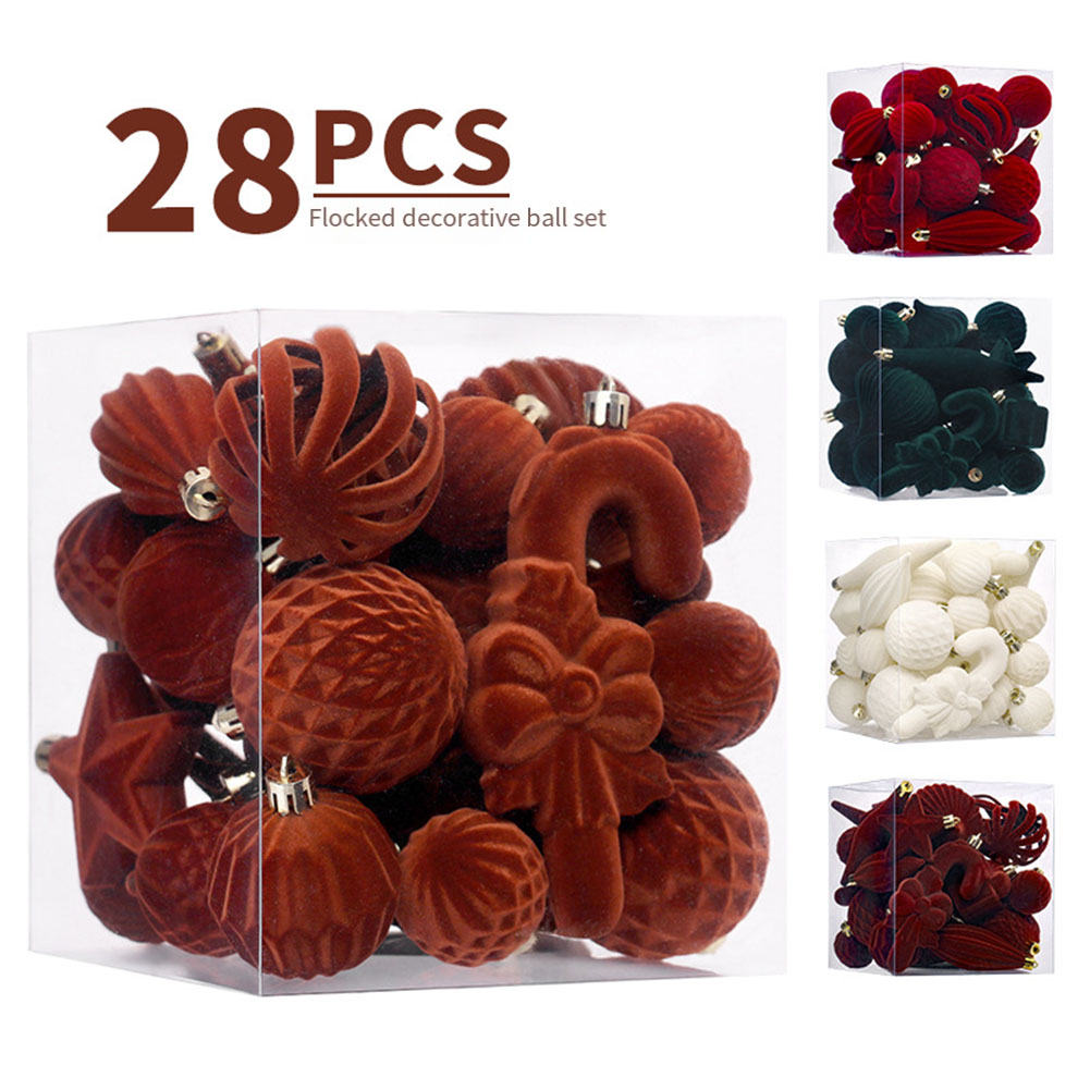  28PCS Christmas Balls Christ - Ornament Ball Set ulasan dan harga