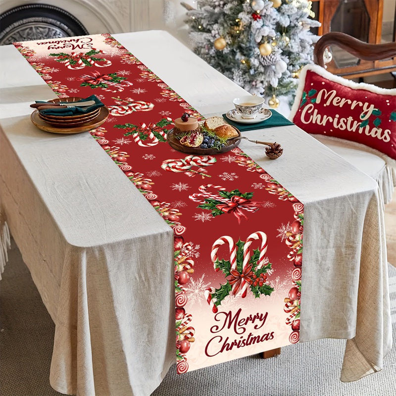 Merry Christmas Santa Claus Ta - Christmas Table Runner ulasan dan harga