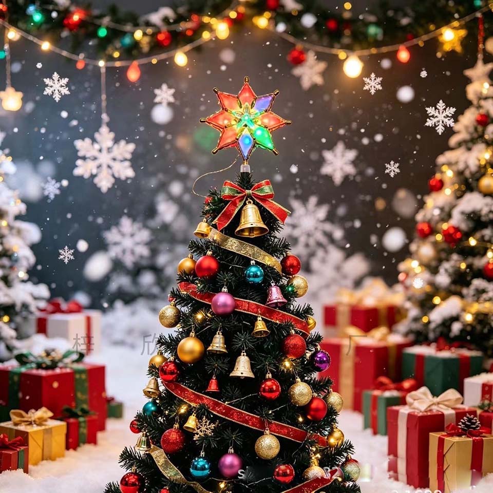 Lighted Star Trees Topper Chri - Star Tree Topper ulasan dan harga
