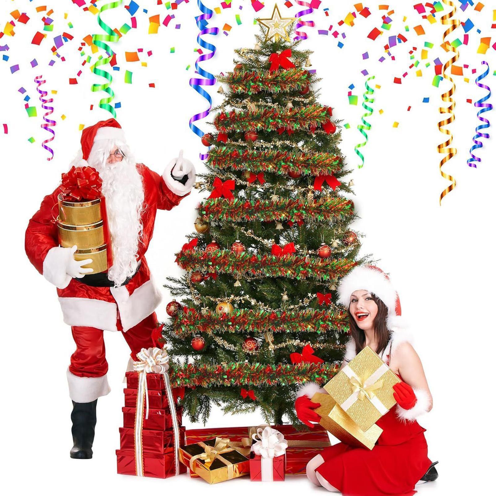 Christmas Tinsel Garland 6.5ft - Tinsel Garland Decoration ulasan dan harga