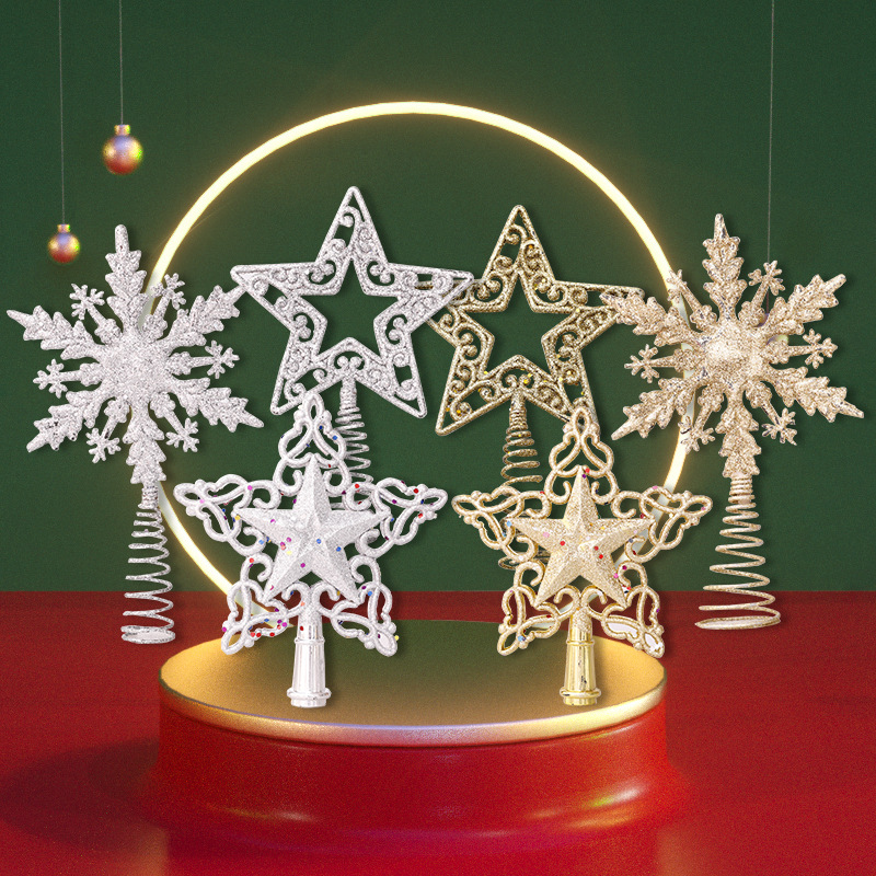 Christmas Tree Toppers Glitter - Star Tree Topper ulasan dan harga