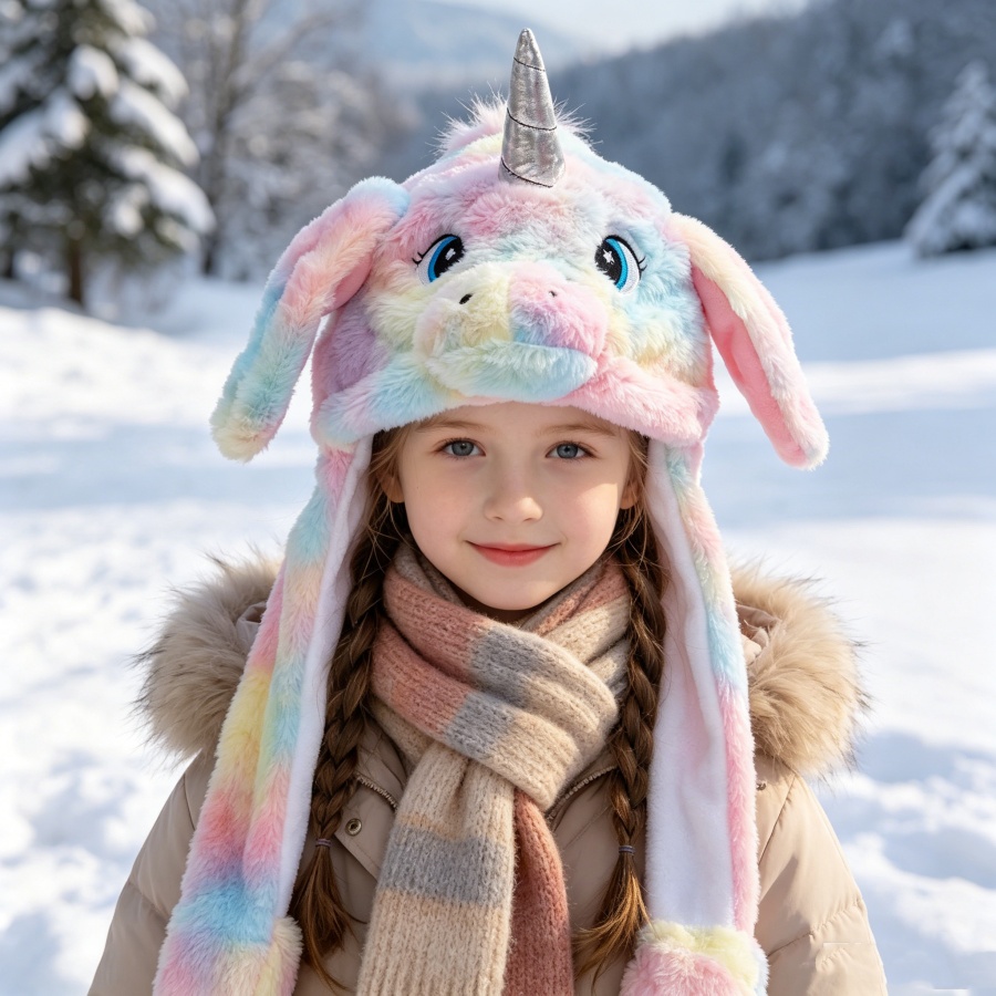 Unicorn Plush Hat with Moving  - Santa Hat Plush ulasan dan harga