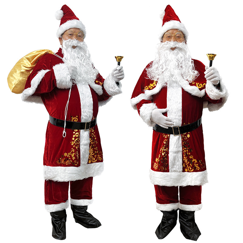 Santa Claus Costume Adult Men  - Elf Costume Christmas ulasan dan harga