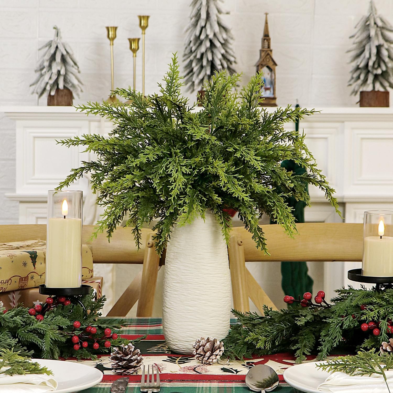 Artificial Cypress Leaves Plan - Christmas Tree Artificial ulasan dan harga