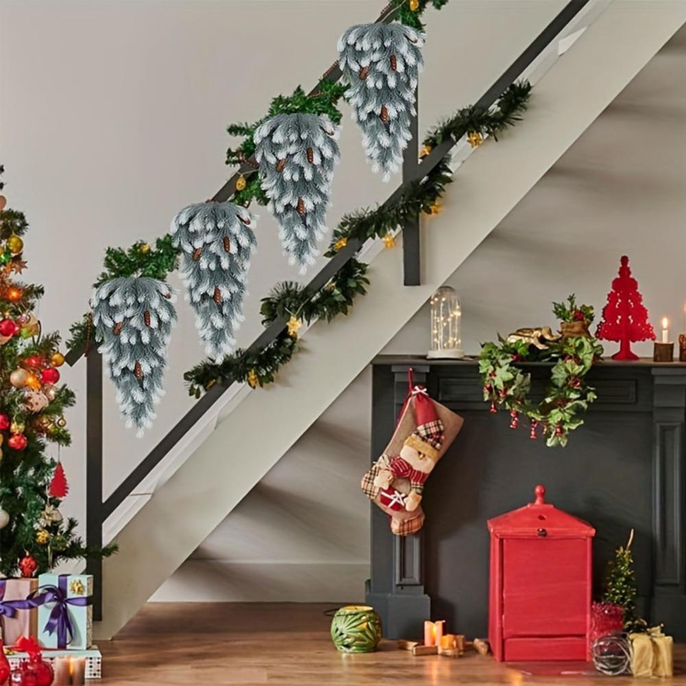 2Pcs 74cm Christmas Teardrop S - Christmas Wreath Fake ulasan dan harga
