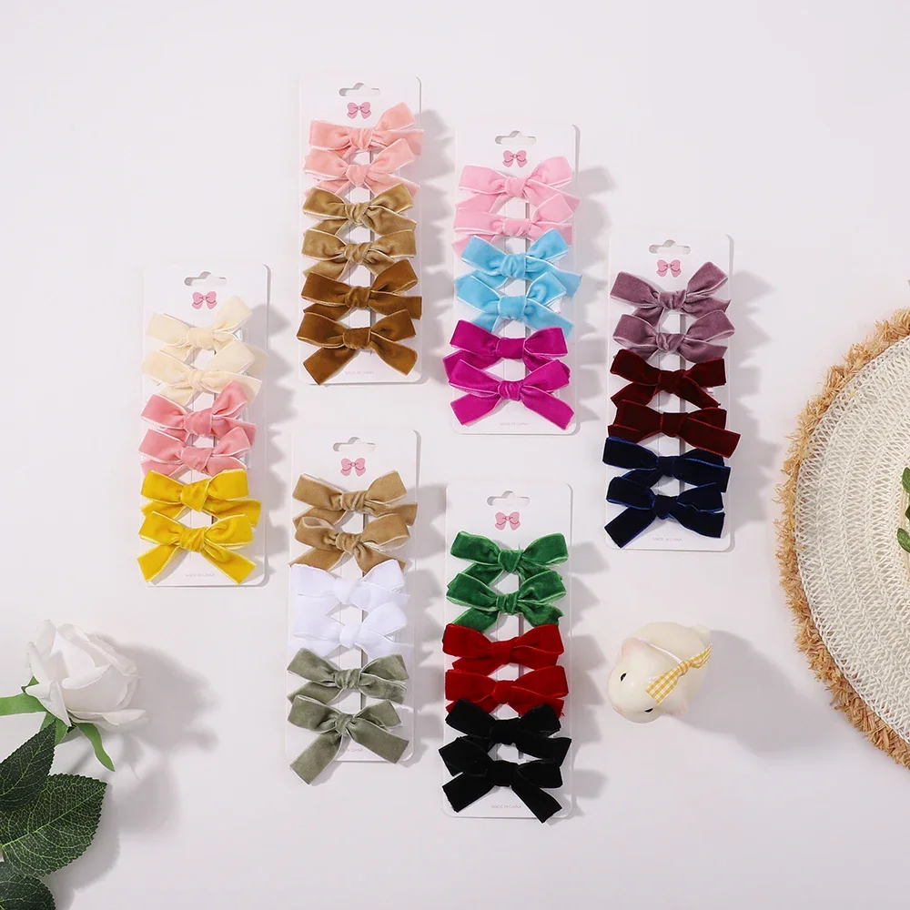 6Pcs/lot Solid Ribbon Bows Hai - Ribbon Bow Gift ulasan dan harga