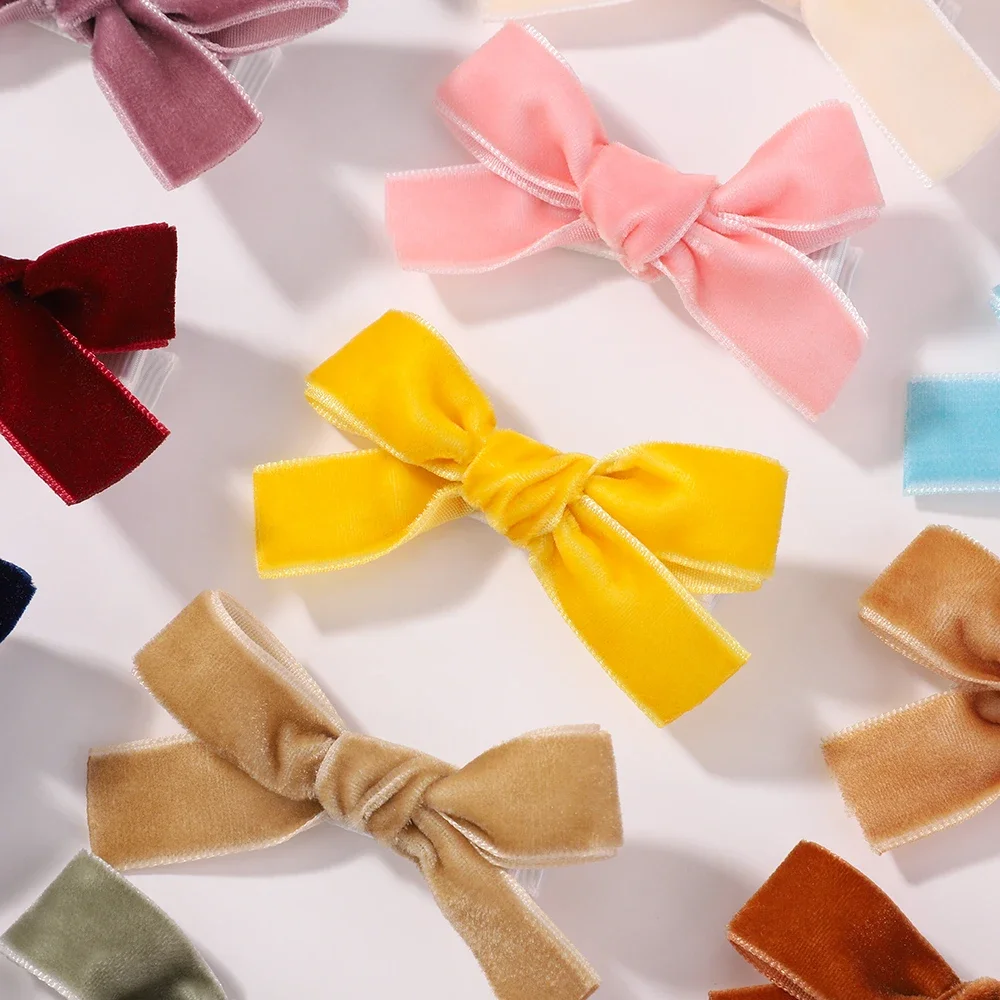6Pcs/lot Solid Ribbon Bows Hai - Ribbon Bow Gift ulasan dan harga