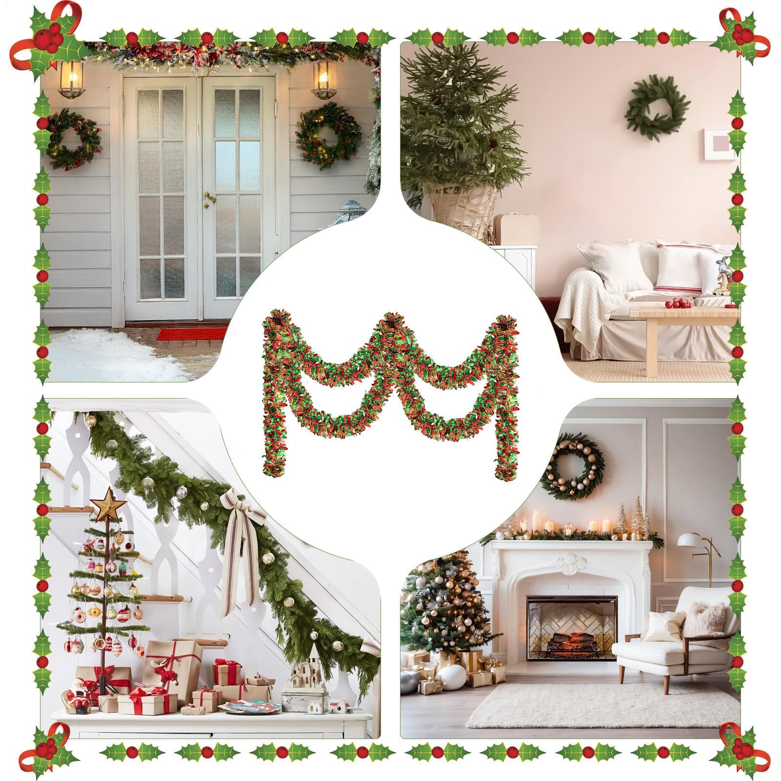 Christmas Tinsel Garland Spark - Tinsel Garland Decoration ulasan dan harga
