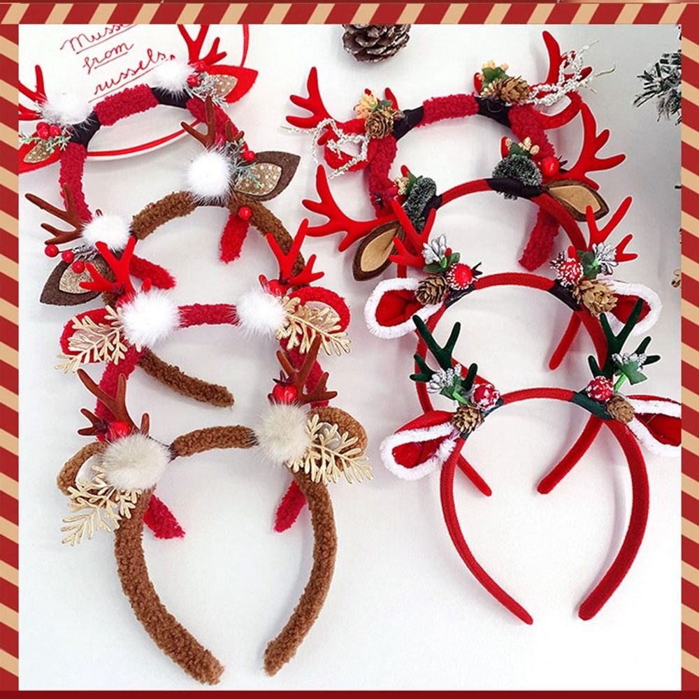 Christmas Decoration Christmas - Reindeer Antlers Headband ulasan dan harga