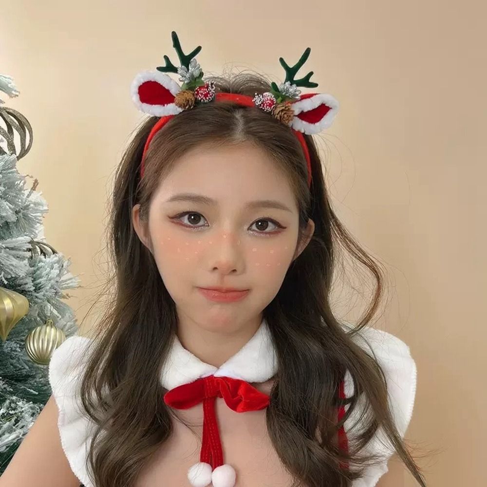 Christmas Decoration Christmas - Reindeer Antlers Headband ulasan dan harga