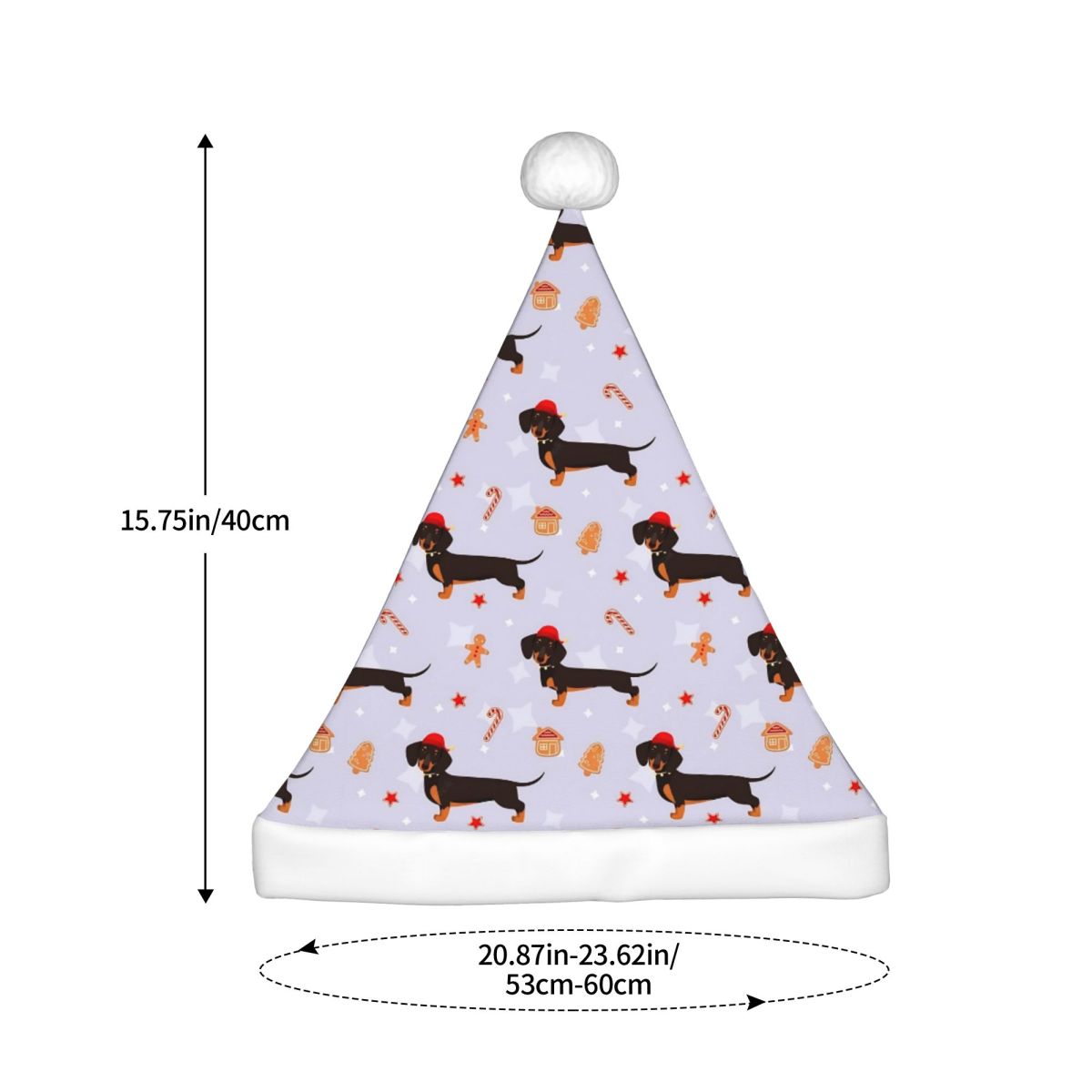 Dachshund Plush Kawaii Christm - Santa Hat Plush ulasan dan harga