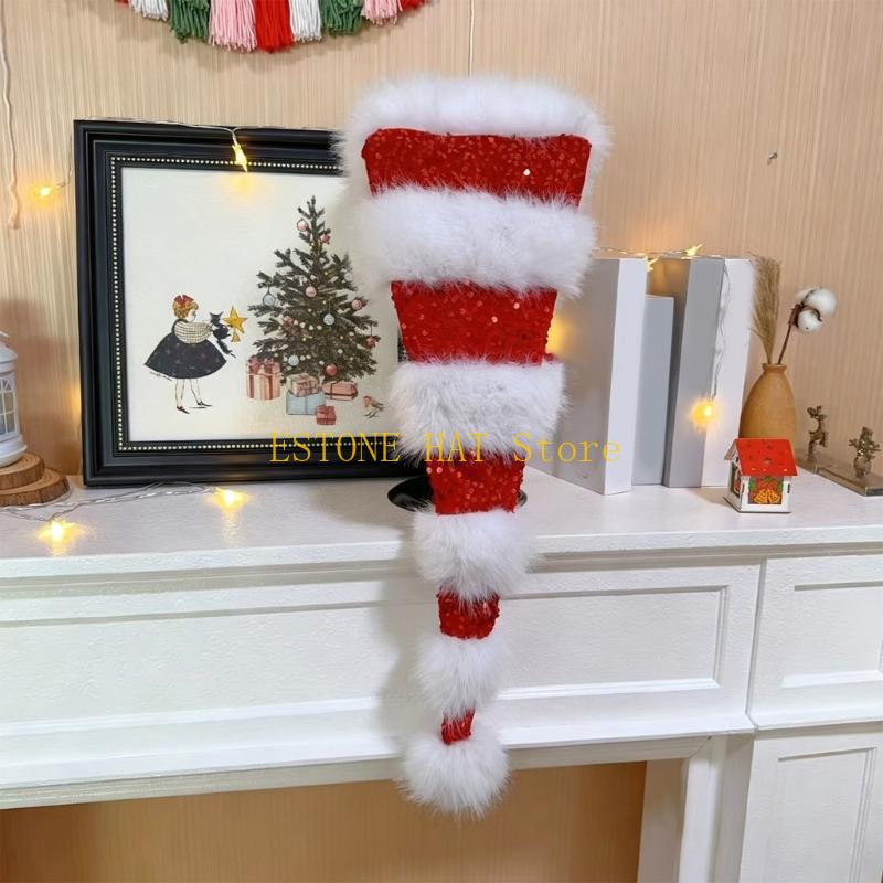 49MF Elegant Women Men Plush S - Santa Hat Plush ulasan dan harga