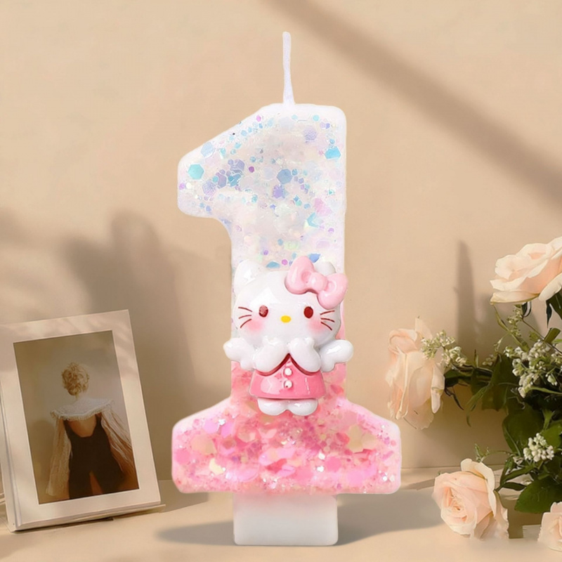 Hello Kitty Birthday Candles   - Holiday Candle Set ulasan dan harga