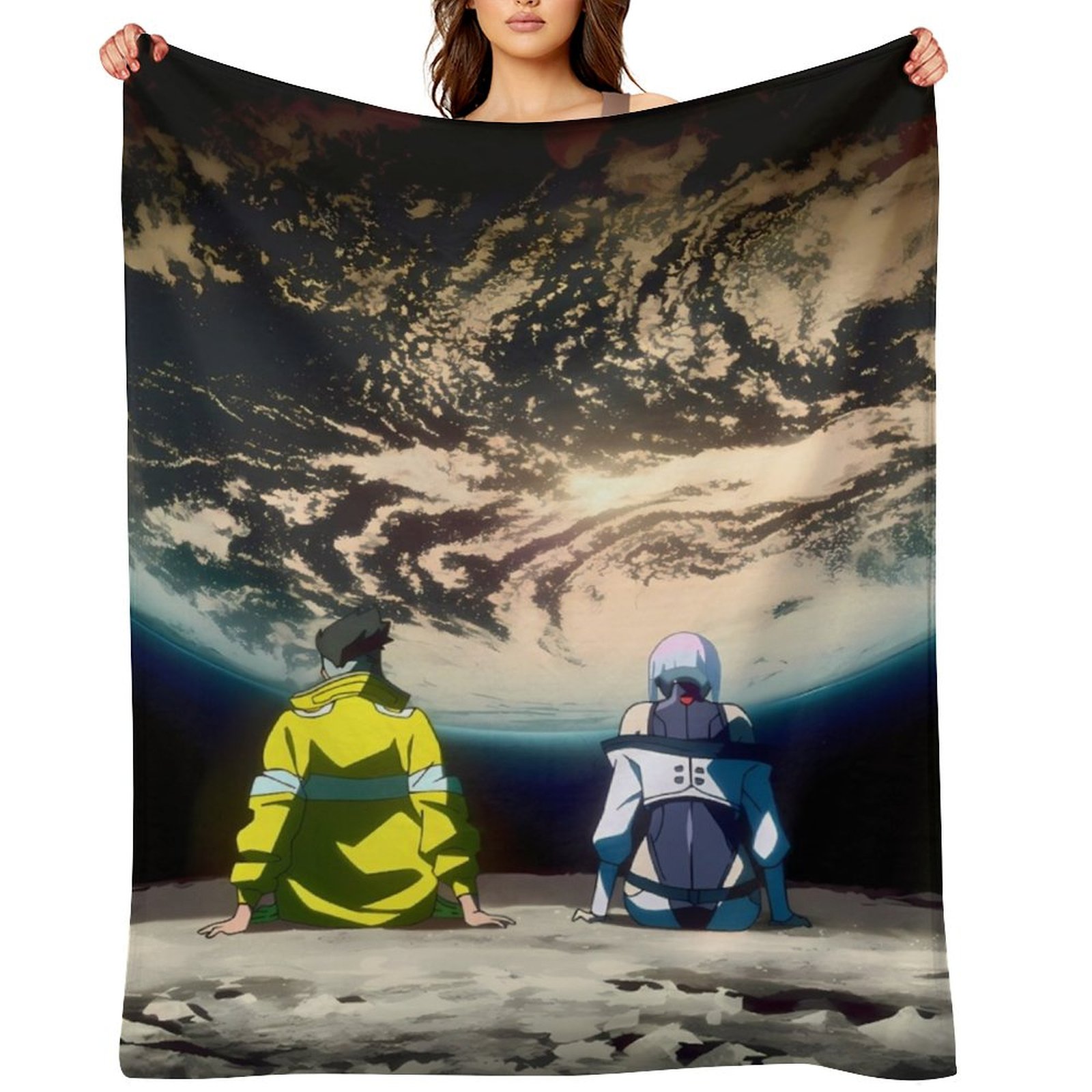 Cyberpunk EdgeRunners Moon Luc - Christmas Throw Blanket ulasan dan harga